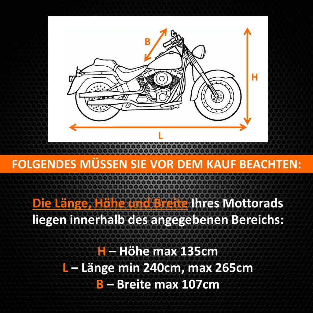 Copertura Moto XL Harley Heritage Softail - Telone Esterno Anti-Pioggia