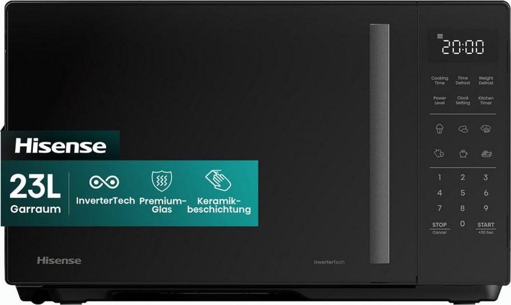 Hisense H23MOBS4HI Mikrowelle 23L schwarz Produktbild 
