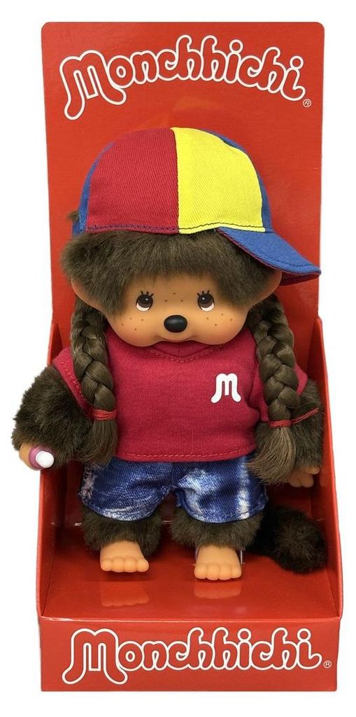 Monchhichi knuffel, City Girl, 20 cm Productafbeelding 