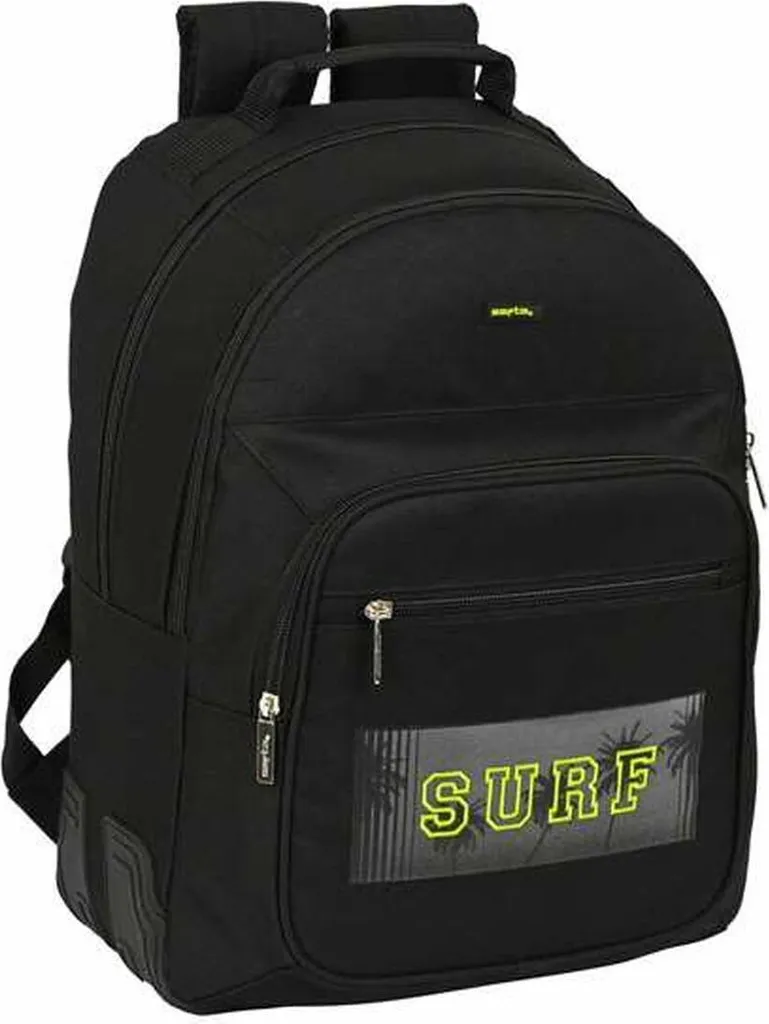 Sac à dos scolaire Safta Surf Noir 32x42x15 cm avec double compartiment