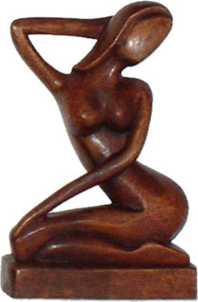 Holzfigur, Statue, Deko Objekt Feng Shui 30 cm - Erotica / Dunkelbraun, Dekoobjekte