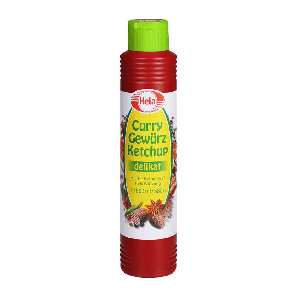 Verpackungsbild Hela Gewürz Ketchup Curry delikat mit lieblich würziger Note 500ml