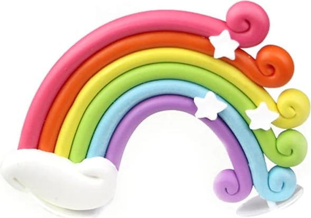 Regenbogen-Kuchenaufsatz-Dekoration Produktbild 