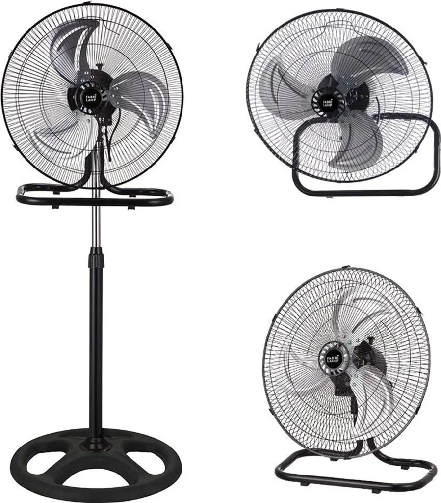 Ventilateur sur pied oscillant blanc pour salon et chambre - 220V 50Hz