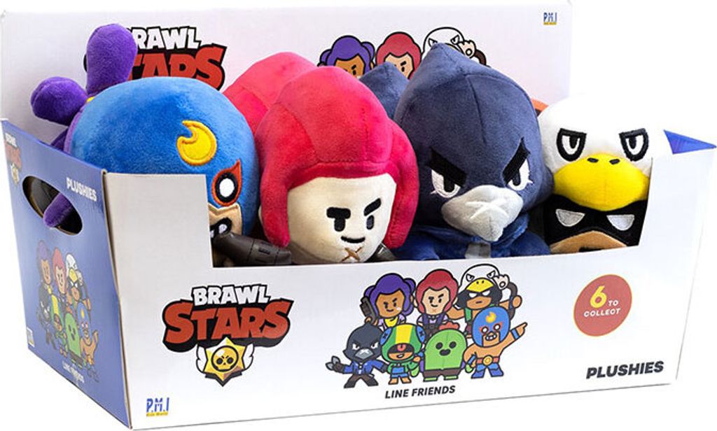 Pmi Brawl Stars Plushies Display 8 Pz 16,5 Cm Figure Immagine del prodotto 