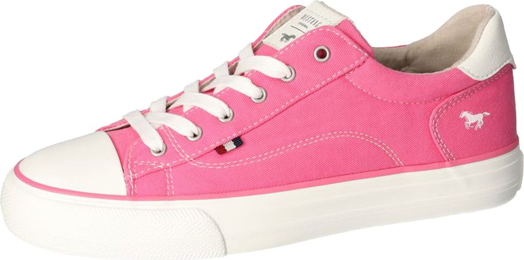 Mustang Damen Sneaker Halbschuhe Freizeitschuh Schnürung sportlich 1272-307, Größe:37 EU, Farbe:Pink