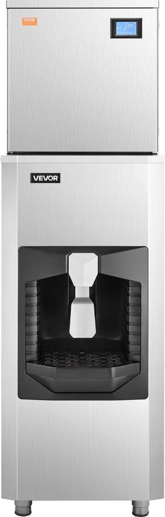 360 Lbs/Day Commercial Ice Maker 180 Lbs Storage Bin Auto Ice Dispensing