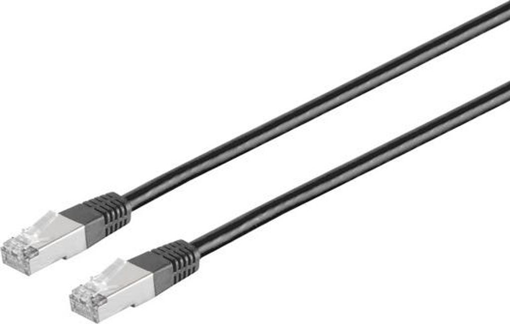 Patchkabel cat. 5e F/UTP schwarz 10m
