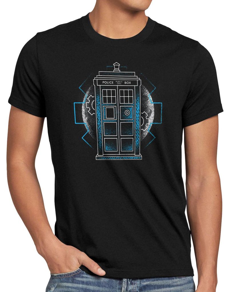 style3 The Moonlight Phone Box Herren T-Shirt