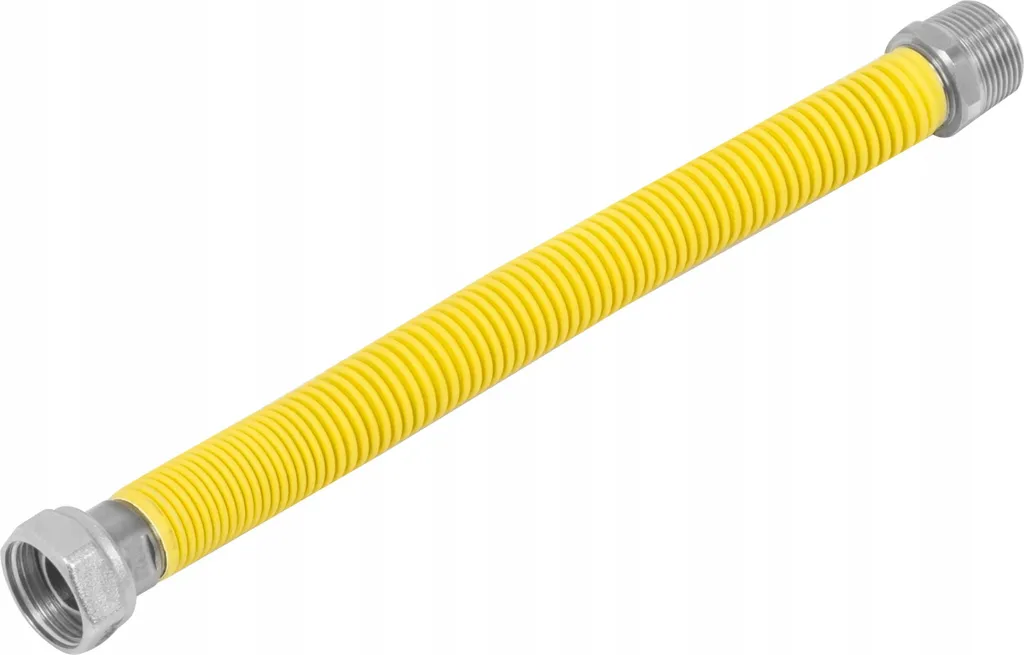 Tubo Gas in Acciaio Inox Estensibile 50-100 cm 1/2 Pollice WZ Norma UNI