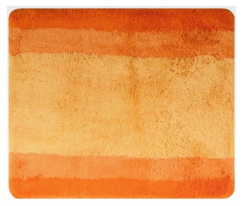 Badematte Polyester Balance - rutschfeste Sicherheit - 55 x 65 cm - Orange - Waschmaschinenfest bei 40°C - 90% Polyester, 10%.Polyacryl - Komfort ...