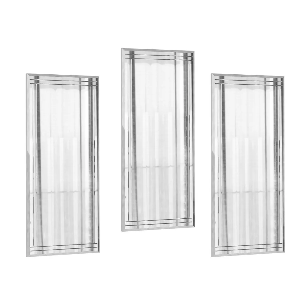 Triptyque de Miroirs Muraux Design Mini Buhem en Verre et MDF de 70 cm - 5