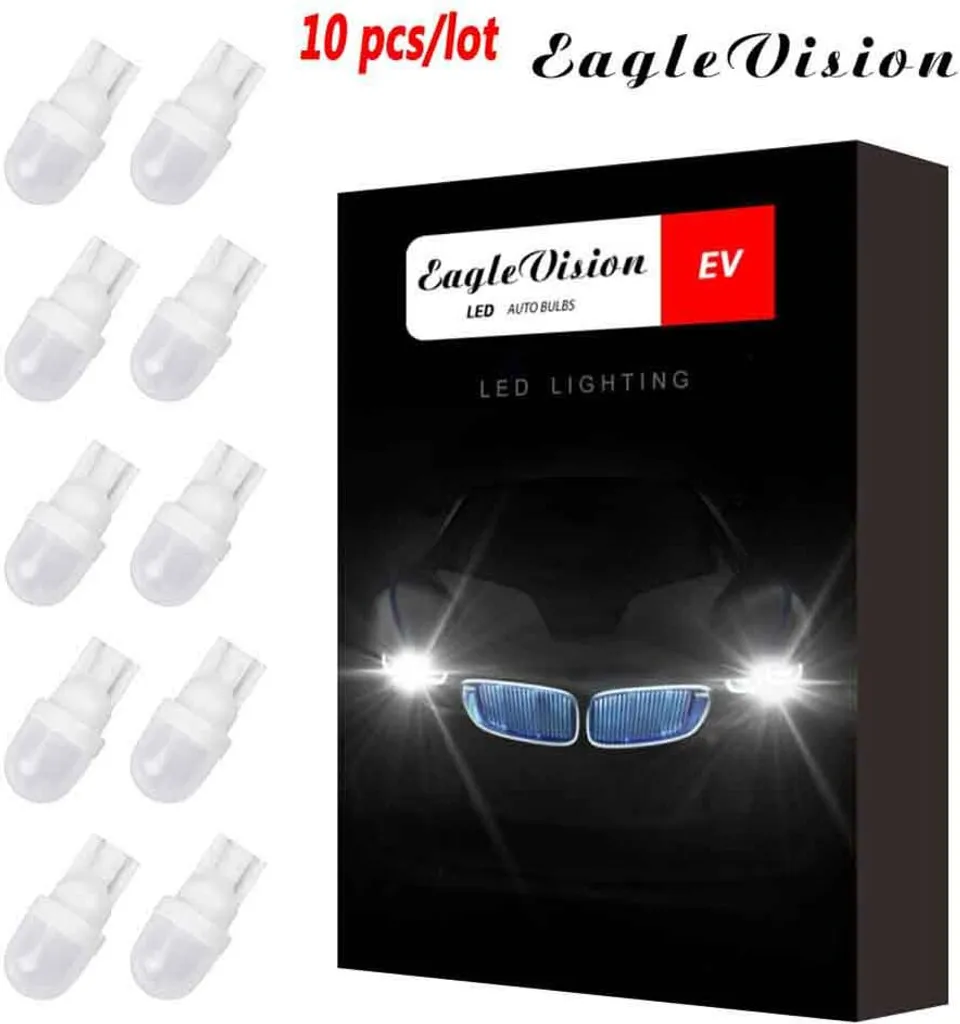 Lampadina LED T10 W5W 2SMD Bianco per Luce Targa e Cortesia