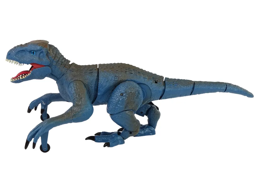 Dinosaure Vélociraptor Bleu Télécommandé pour Enfant : Jeu et Cadeau