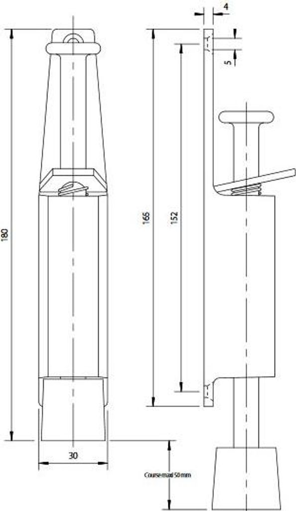 Türkeil 180 mm Silber SEVAX max. Gewicht 40kg - 660245