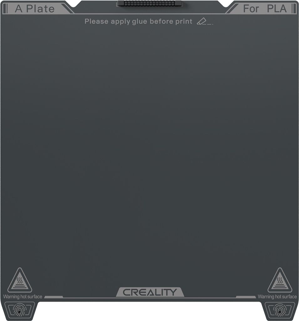 Creality K1C glatte PEI-Bauplatte, 235 x 235 mm, ohne Weichmagnetik, einfache Modellentfernung, hohe Temperaturbestaendigkeit, geeignet fuer K1C FD...
