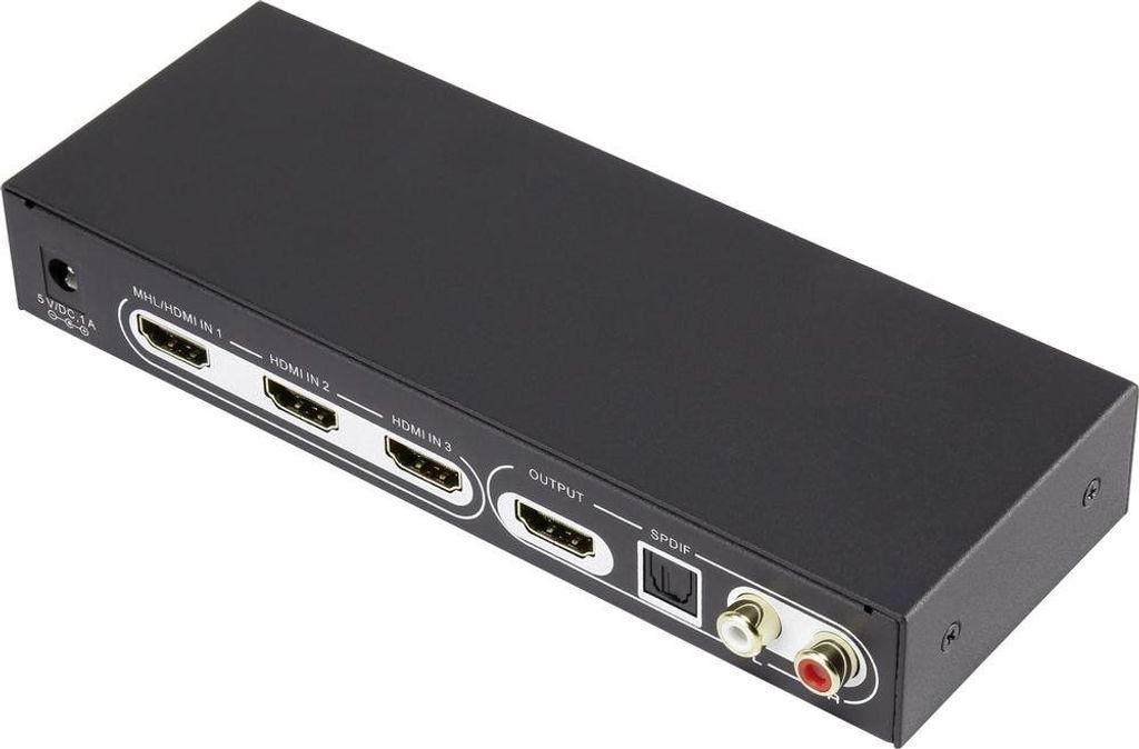 SpeaKa Professional switch HDMI a 3 porte Possibilità di Immagine del prodotto 