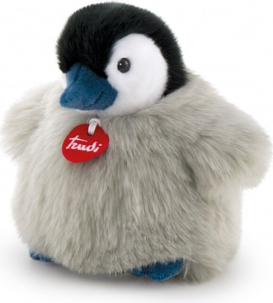 Trudi Kuscheltier Pinguin aus Plüsch, 24 cm, Schwarz Blau Grau Weiß, maschinenwaschbar bei 30°