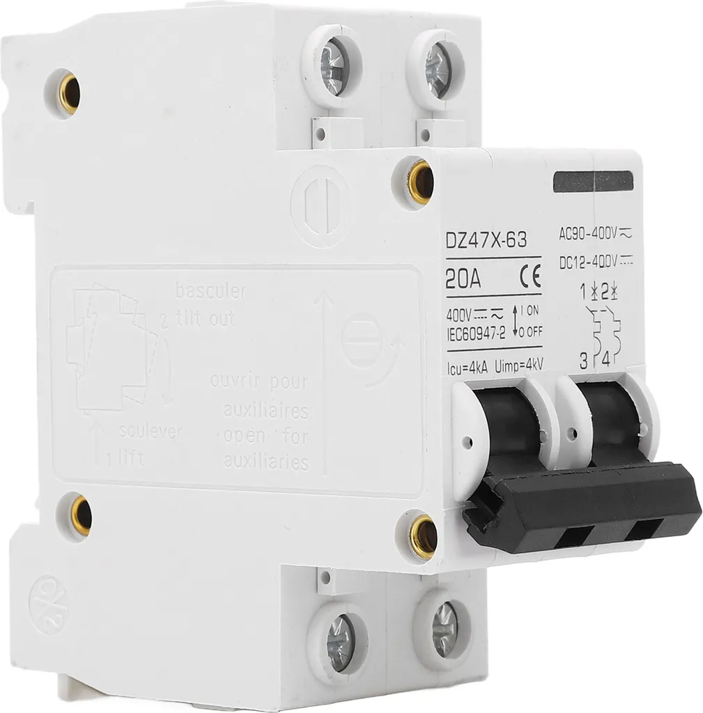 Offerta Interruttore Automatico AC 20A 400V 2P - Protezione Rapida PV