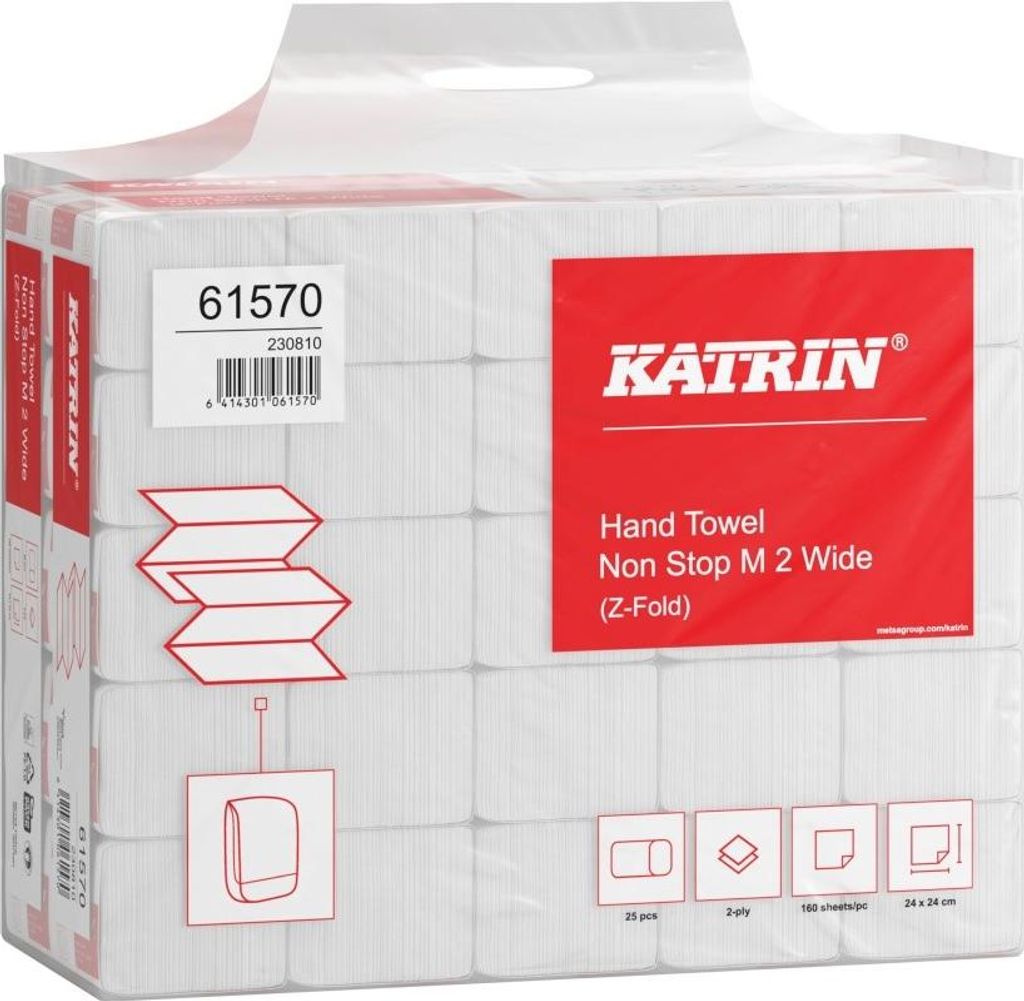 Katrin 61570, 160 Blätter, Papier, Weiß, EU Ecolabel, ISO Produktbild 
