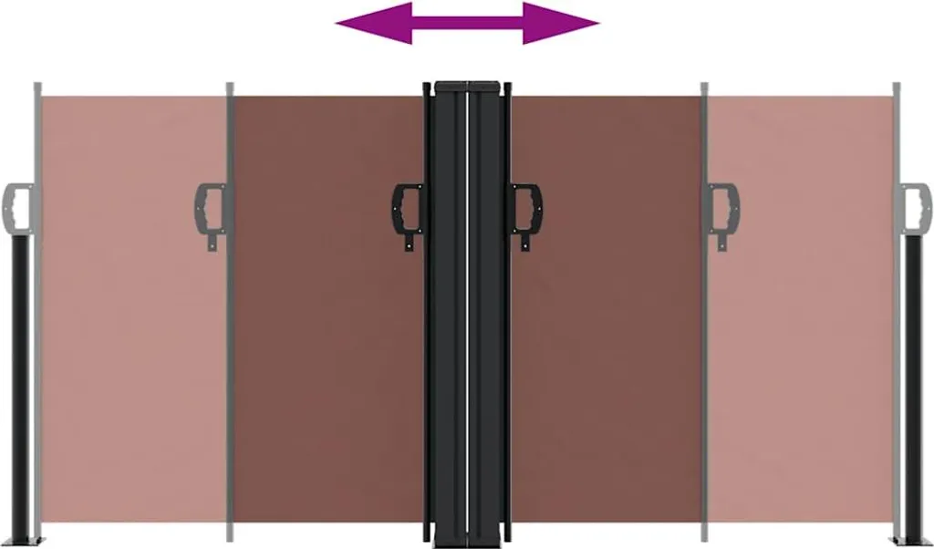 vidaXL Paravento Laterale Retrattile 120x1200 cm | Telaio Acciaio - 5