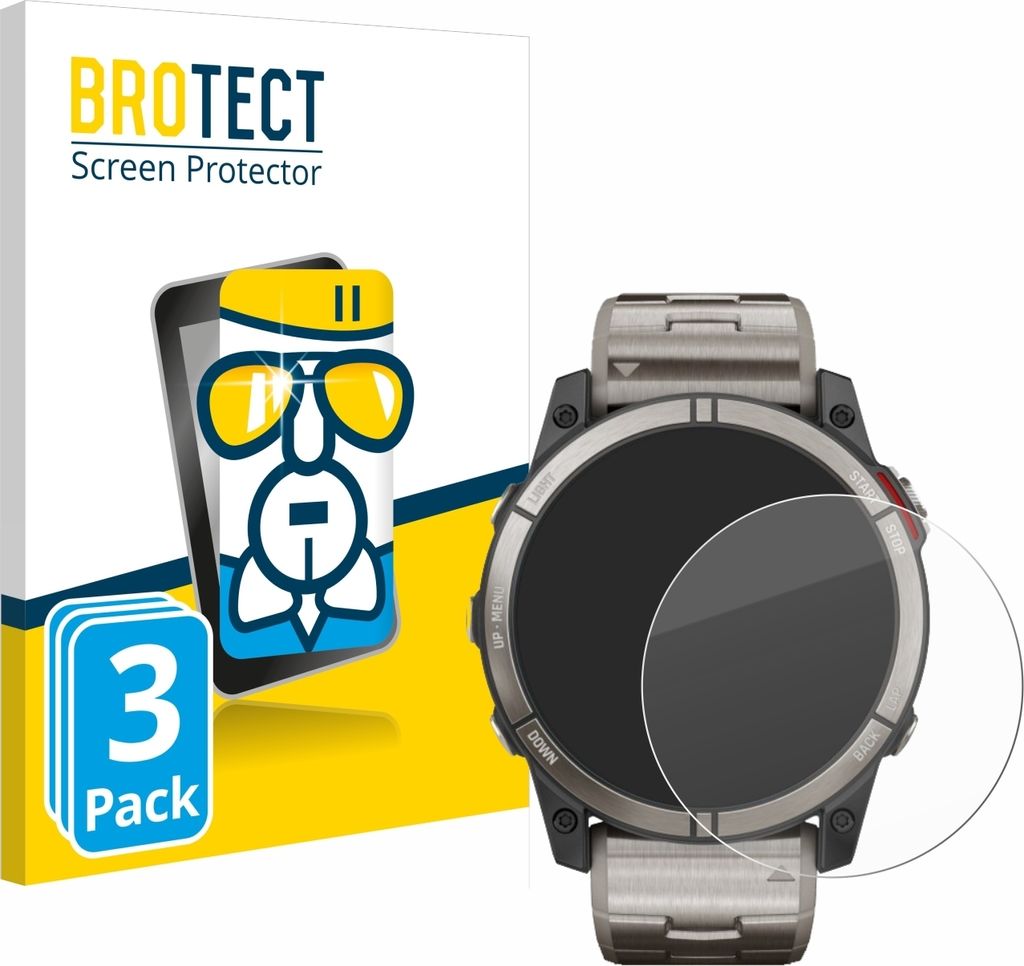 3x BROTECT Schutzglas für Garmin quatix 7X Schutzfolie Produktbild 