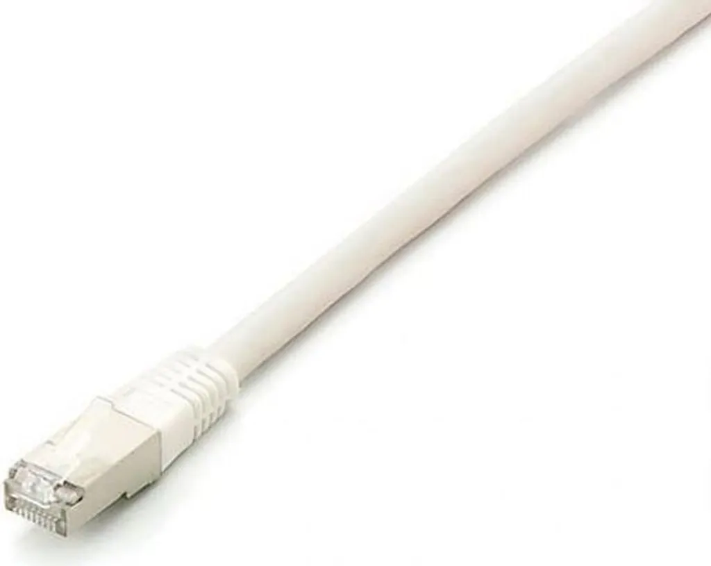 Cavo Ethernet 5m Bianco Equip Cat 6A - Design Pulito e Massima Potenza