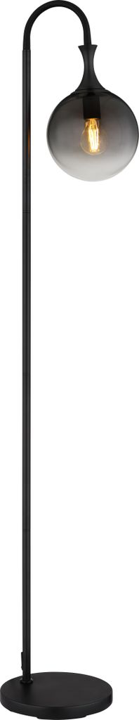 Globo Lighting|Stehleuchte Metall schwarz matt, 1x E27 LED
