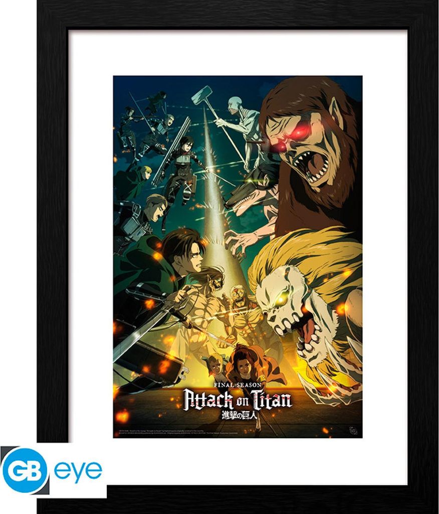 ATTACK ON TITAN - Framed print S4 key art 3 (300)