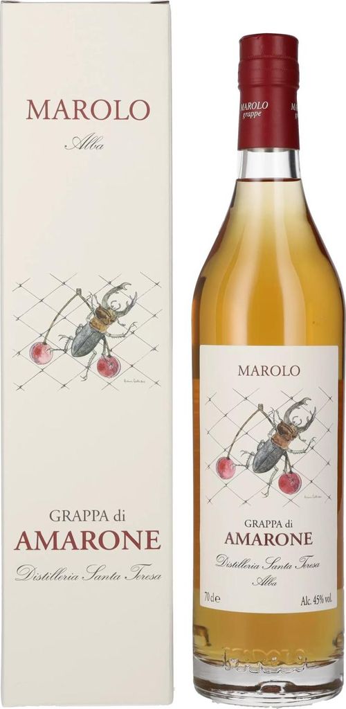 Marolo Alba Grappa di AMARONE 45% Vol. 0,7l in Geschenkbox Produktbild 