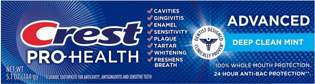 Crest Pro Health Advanced Dentifricio 144g - Protezione Famiglia
