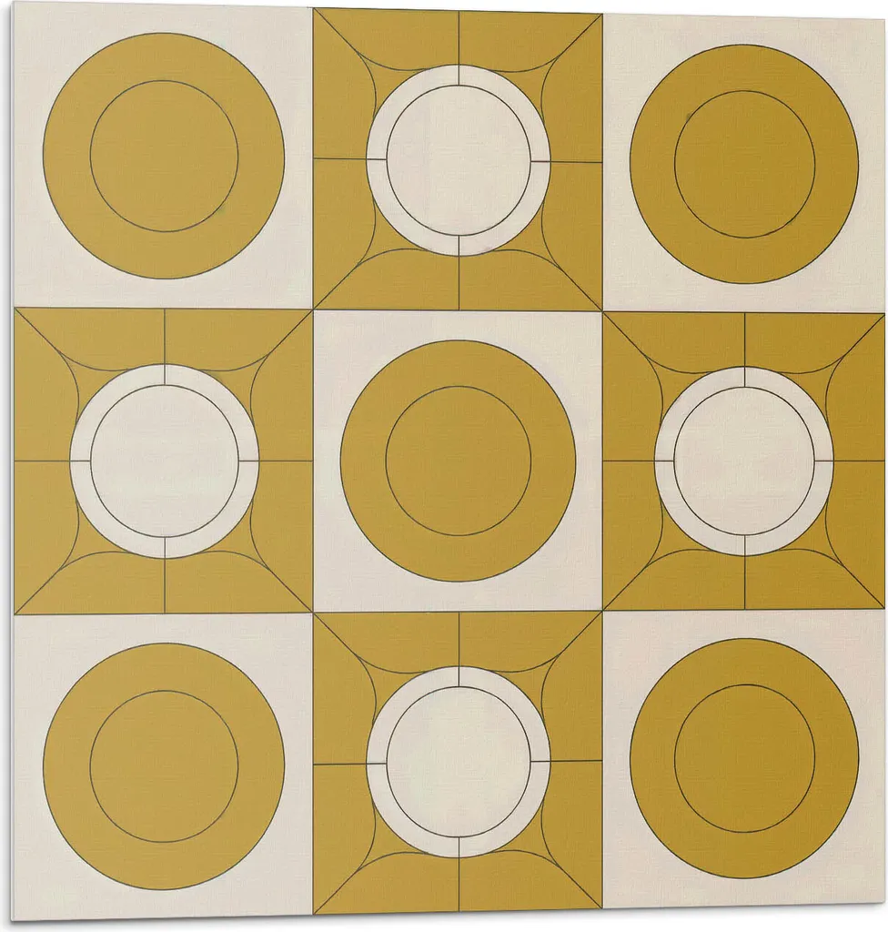 Rivestimento Parete PVC 3D - Motivo Geometrico Cerchi 20 Pezzi