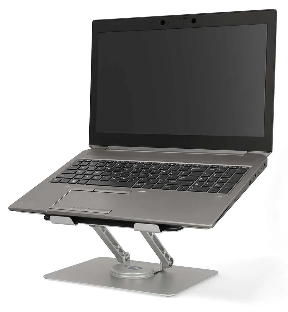 Support PC 17 pliable Nedis avec base rotative 360 en métal durable - 6