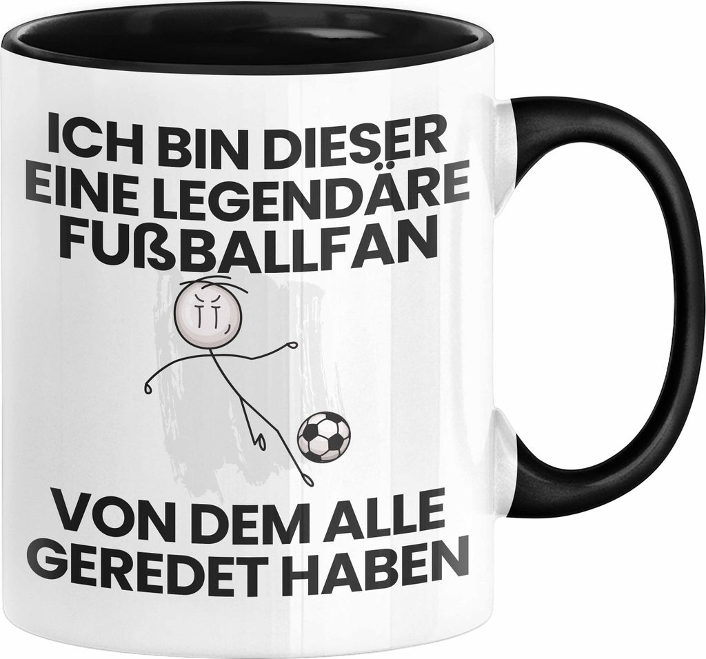 Fußballfan Geschenk Tasse Lustige Geschenkidee Geburtstag für Fußballfan Ich Bin Dieser Legendäre Fußballfan Von Dem Alle Geredet Haben Kaffee...