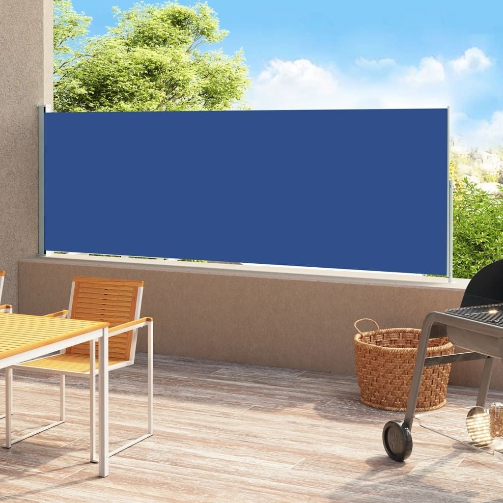"2026 Promotion" Seitenmarkise Ausziehbar - ANTI-UV - 180x500 cm - Blau - Sonnenschutz CC7395