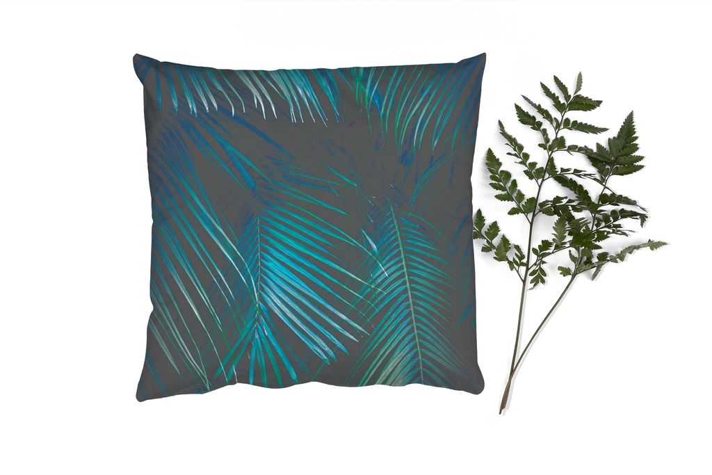 MuchoWow Zierkissen Sofakissen Wohnzimmer Dekokissen 50x50 cm Palme - Palmenbaum - Tropisch - Komfort - Sofakissen