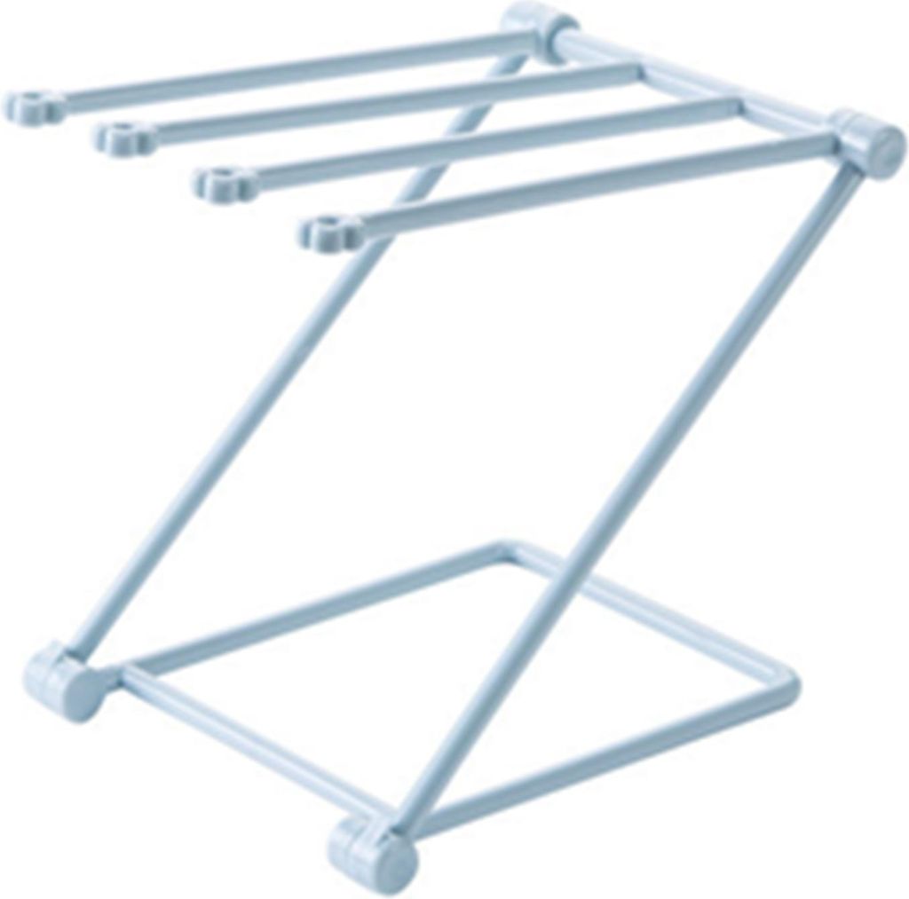 Washcloth Holder Foldable Handtuchhalter Vertical Dish Cloth Storage Rack for KitchenGray