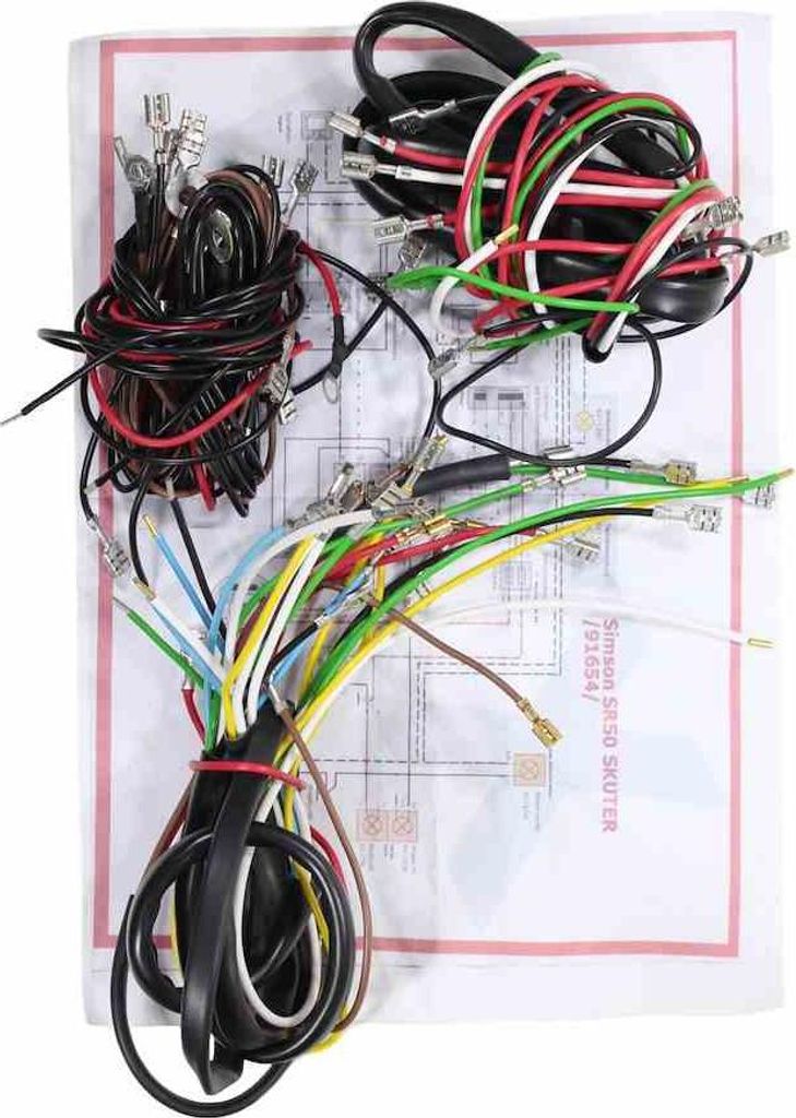 Elektroinstallation Simson Sr50 Sr80 Schwarz Ml