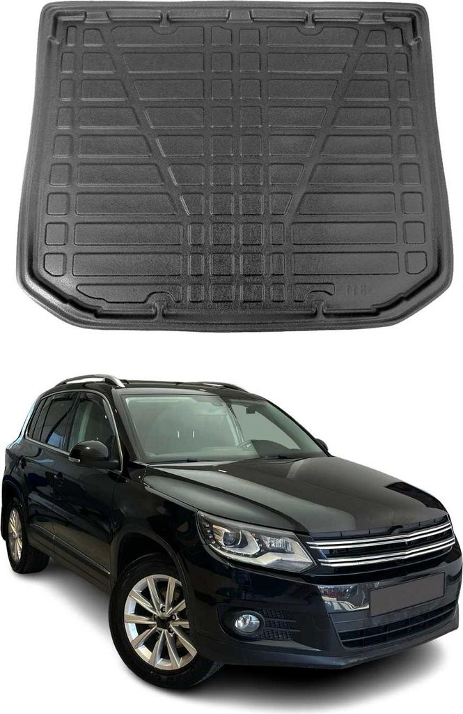 Kofferraumwanne Laderaumwanne für VW Tiguan 2007-2016 Gummi Produktbild 