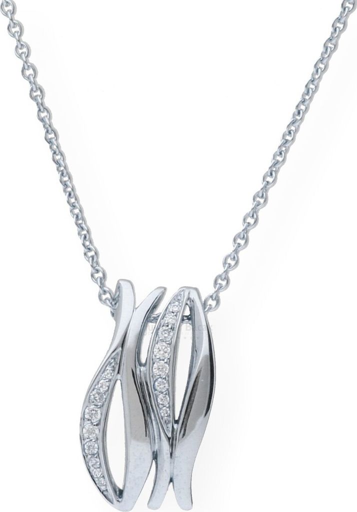 Anhänger 585 Weißgold mit Brillanten 55557361P/3