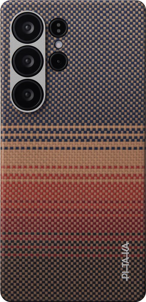 Pitaka Tactile gewebte Hülle Samsung Galaxy S25 Ultra – Fusionsweben mit Aramidfaser – Bernstein Magnetfilm Technologie – Ultra-dünnes, sch...