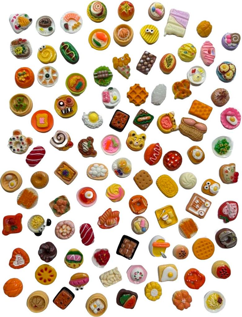 Mini-Lebensmittel- und Getränke-Ornamente, Kunstharz, Miniatur-Lebensmittelspielzeug, realistische Simulation von Lebensmitteln und Getränken fü...