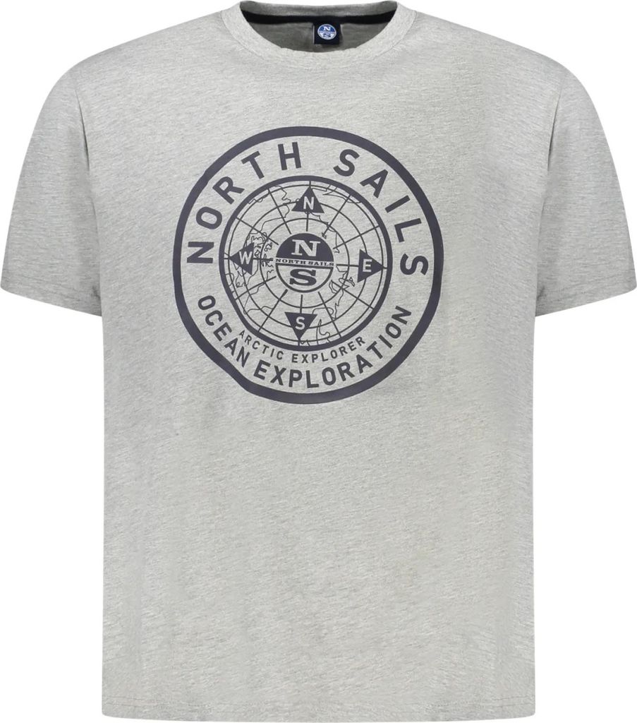Kurzarmshirt Rundhals Logo Druck North Sails GR0926 : Größe - S Größe: S