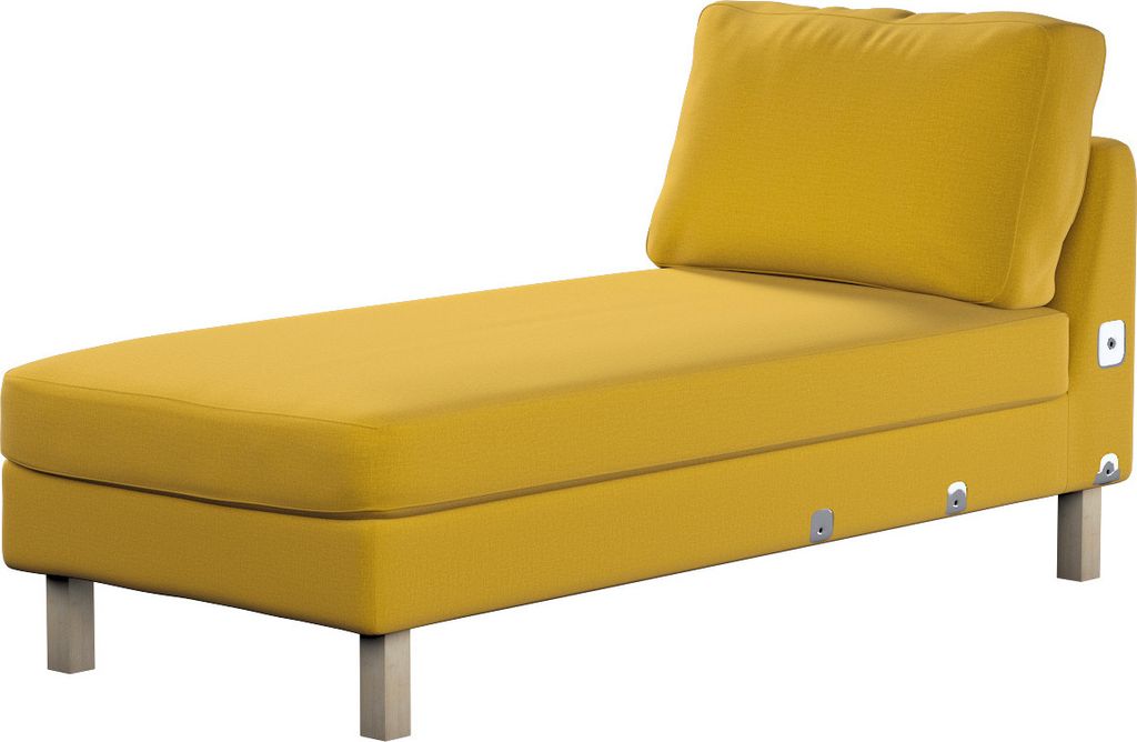 Dekoria Bezug für Karlstad Recamiere Zustellsofa, kurz, honiggelb, Bezug für Karlstad Recamiere Zustellsofa