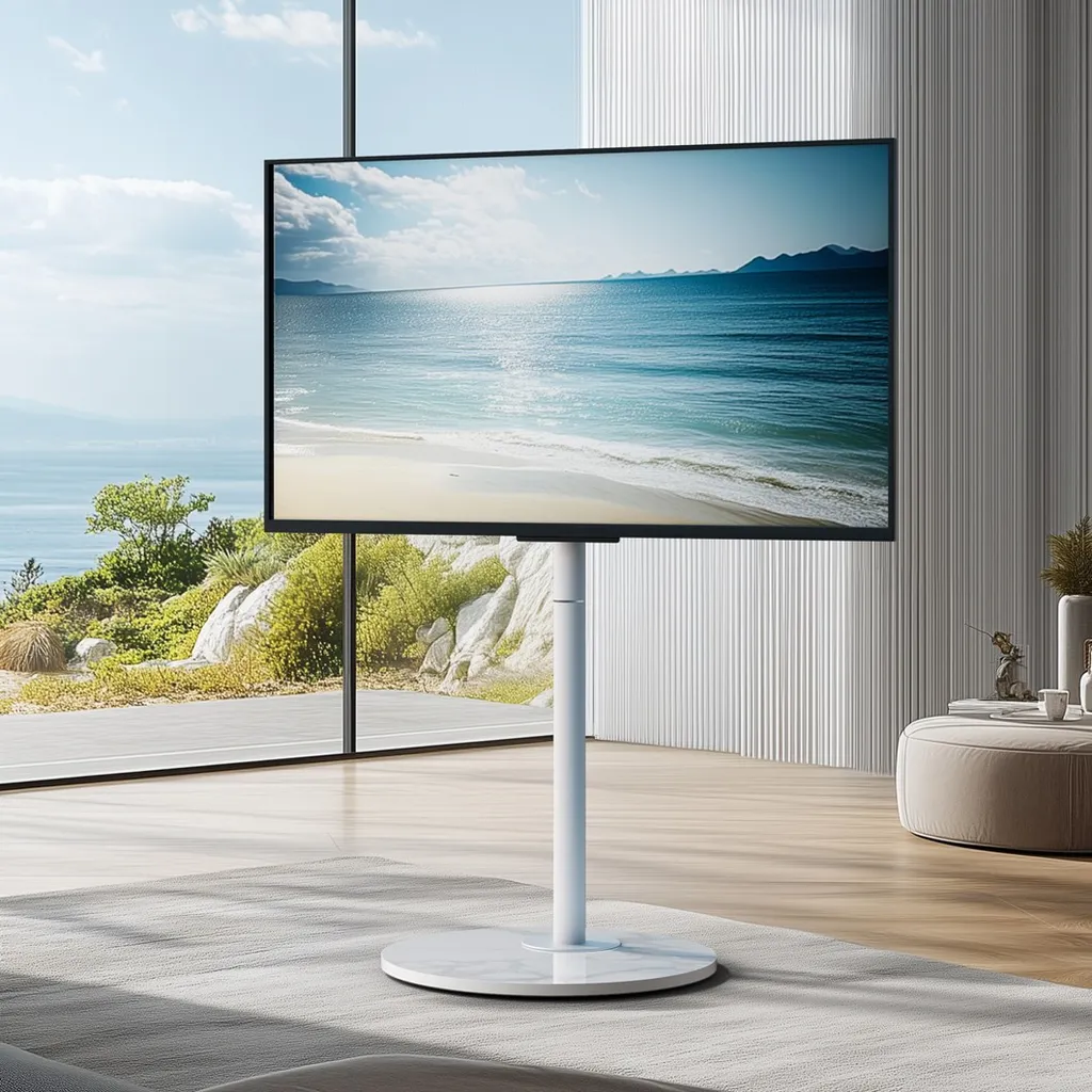 WISFOR Carrello TV con Ruote 40-75" | Supporto Sicuro per Tutta la Famiglia