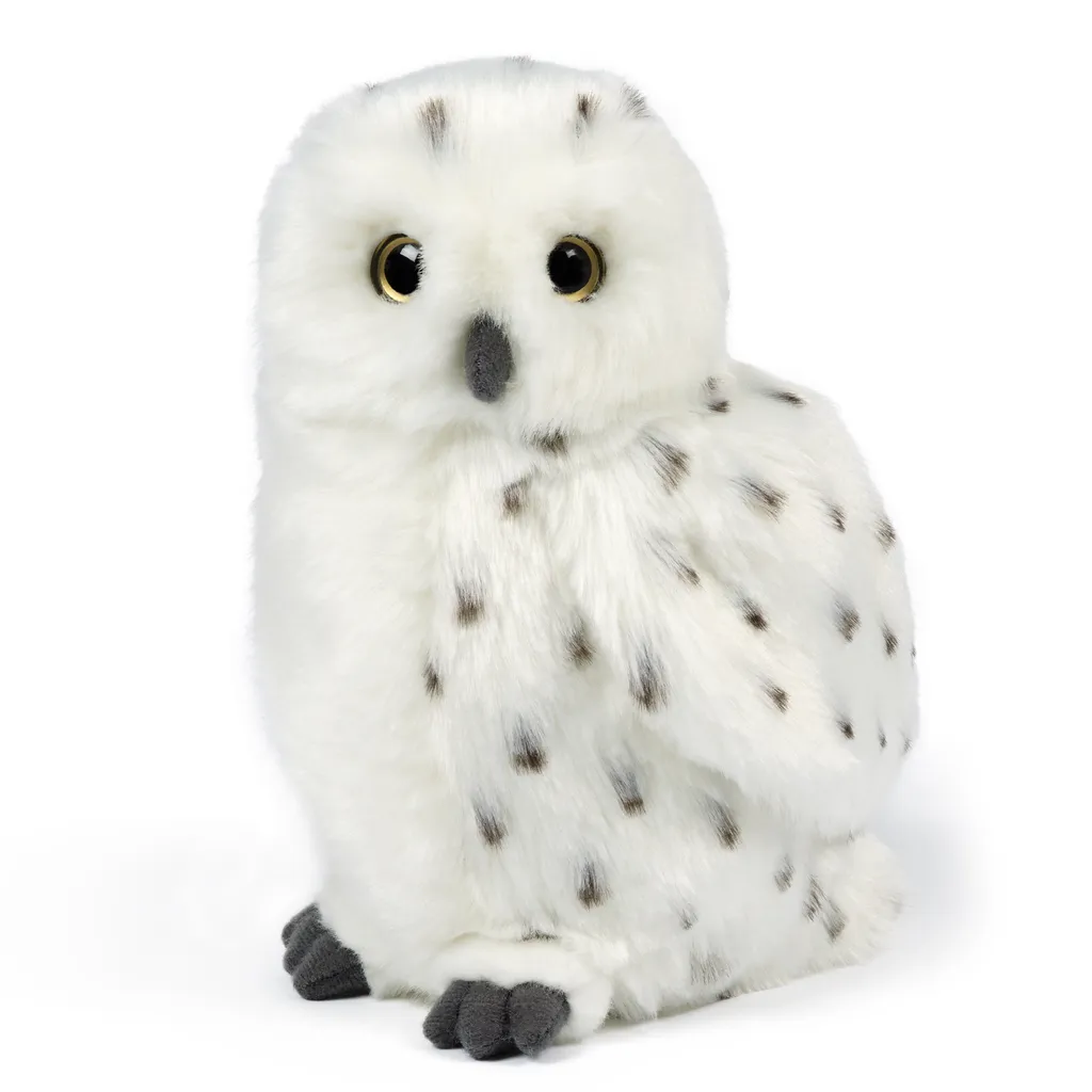 Peluche hibou des neiges réaliste - Idée cadeau pour petit ornithologue