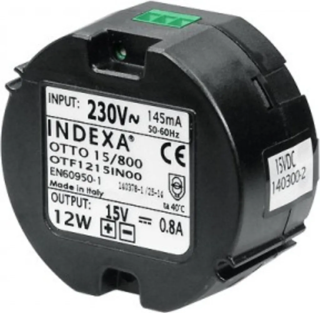 Alimentation 12V DC 1A Indexa Système Vidéo Otto Ultra Compacte