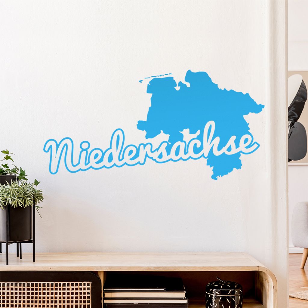 Niedersachse Herkunft Wandtattoo Wandaufkleber Wall Sticker - Dekoration, Küche, Wohnzimmer, Schlafzimmer, Badezimmer