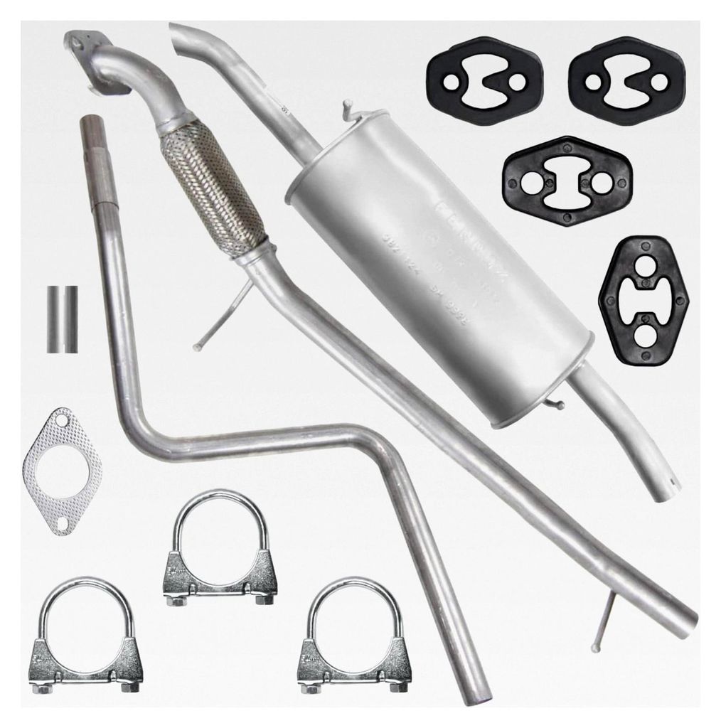 Abgasrohr und Auspuff-Endtopf für Ford Fusion JU 12.2005-12.2012 1.25 1.4i Schrägheck