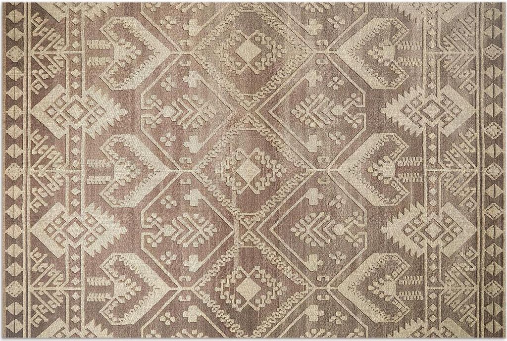 Antike Inspirationen in aztekischen Arrangements – Vinylteppich – 150x225 cm – Outdoor Teppich – Terrasse – Wetterfest – Modern
